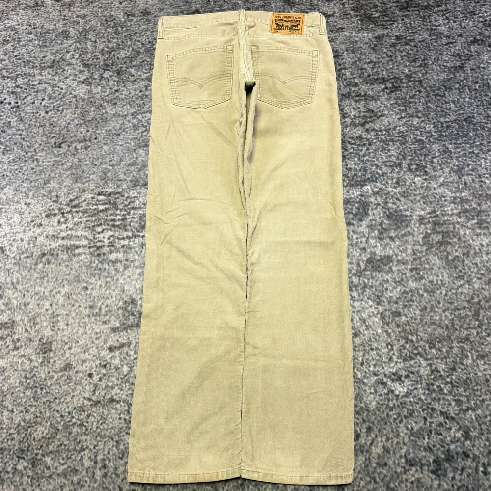 Levi's 514 Corduroy Pants Mens 31x31 Tan Straight Leg Casual